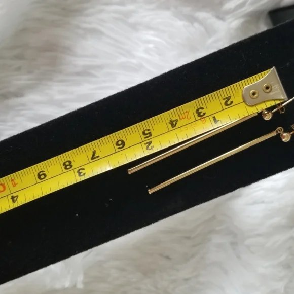 RESERVE FOR MY FRIEND..14k stick earings - Picture 3 of 4